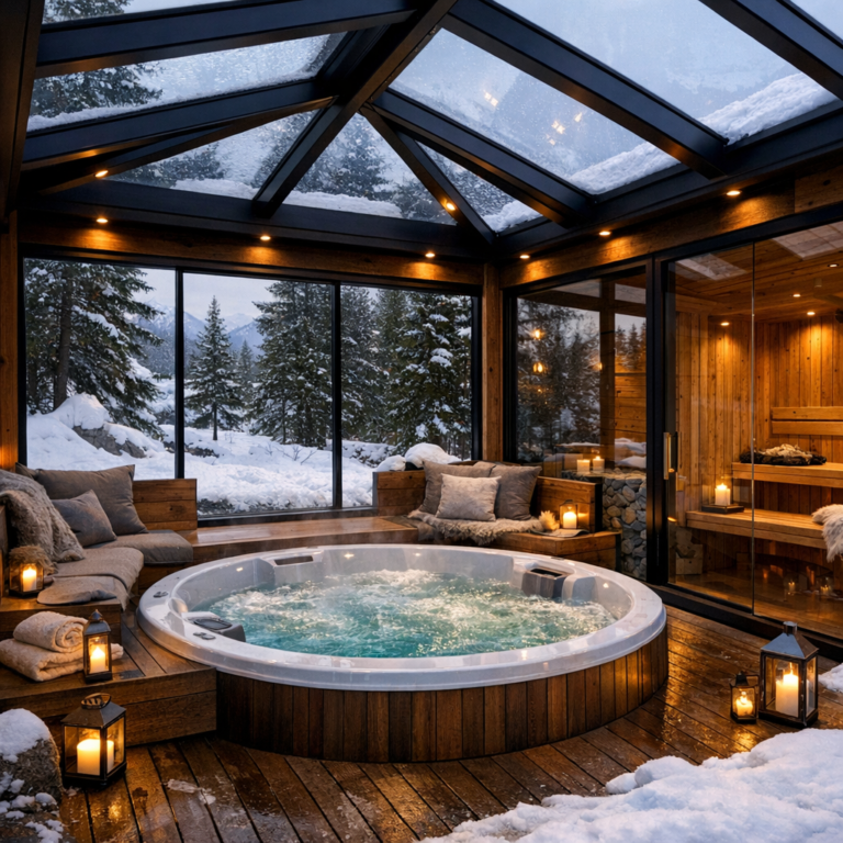 Covered Jacuzzi Outdoor Ideas