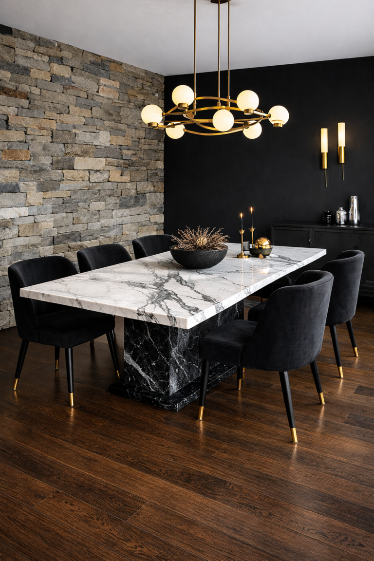 12 Black Dining Room Ideas That Feel Bold, Modern, and Luxurious