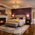 Open Floor Master Suite Ideas with Bedroom & Bathroom Combo