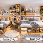 Small Bedroom Ideas for Queen & King Beds
