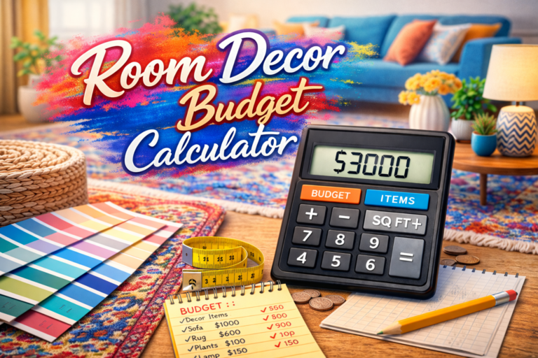 Room Decor Budget Calculator