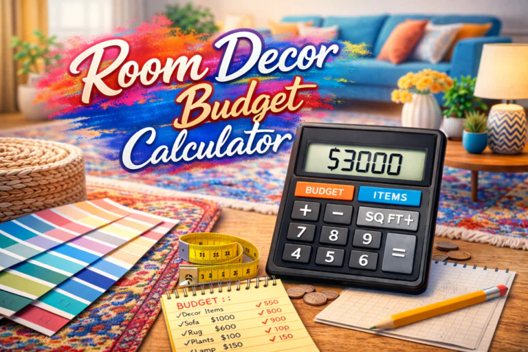 Room Decor Budget Calculator