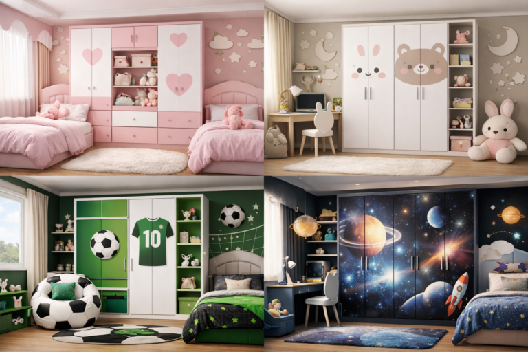 Kids Bedroom Ideas With Wardrobes (Small Room Storage Hacks)