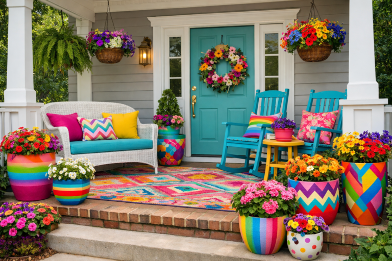 Front porch decor spring 23