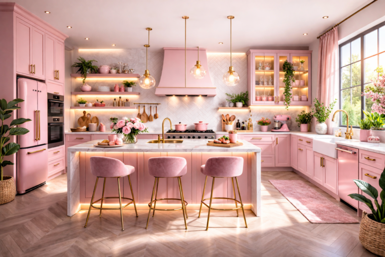 Pink Kitchen Aesthetic