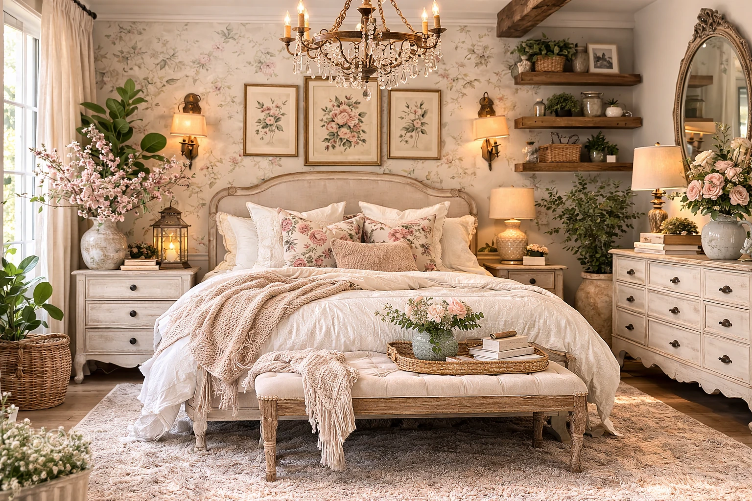 10 Best Shabby Chic Bedroom Decor Ideas for a Cozy Romantic Space 🕯️🌸
