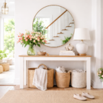 entryway table decor