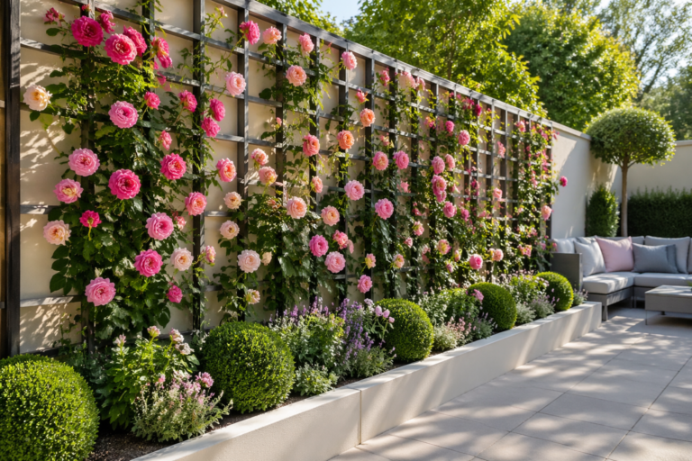 Trellis Ideas with Flowers and Roses