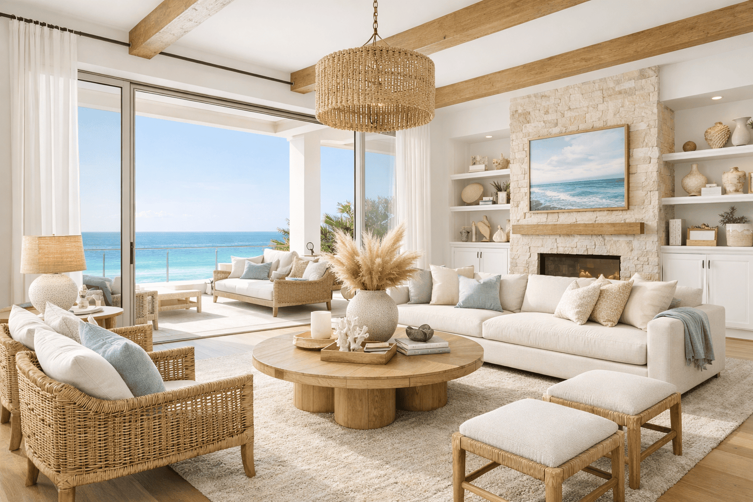 11 Luxury Coastal Living Room Ideas for an Effortless Beachfront Elegance 🌊