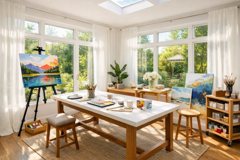 Cozy Sunroom Ideas with Garden View