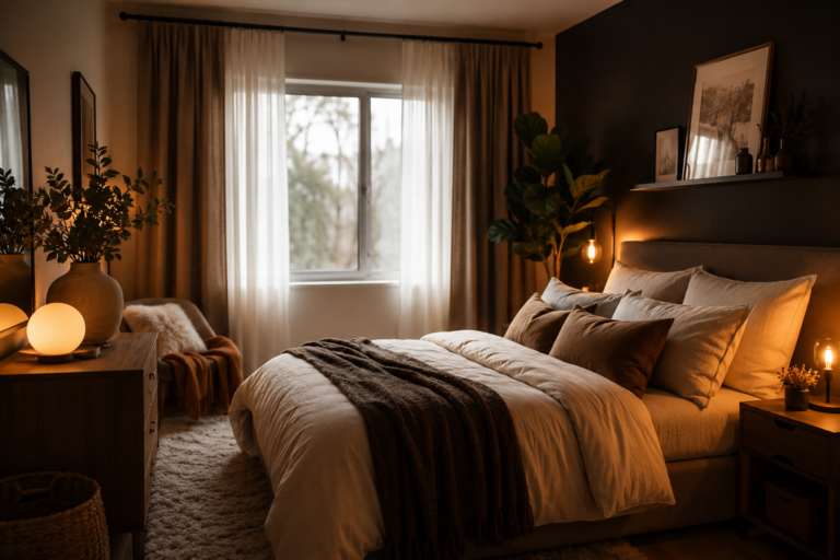 How to Create a Cozy Moody Bedroom Without Making It Feel Small