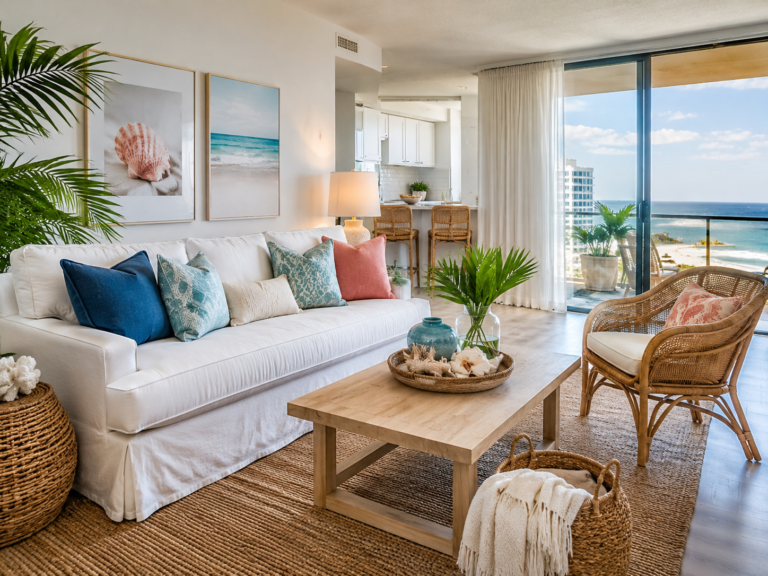 Coastal decor for small apartments