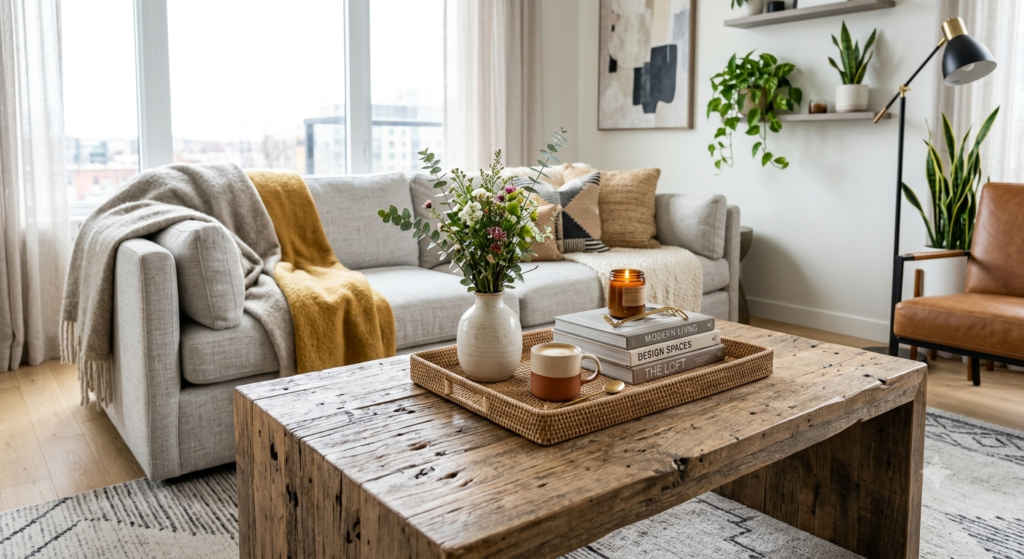 Rustic Reclaimed Wood Coffee Table