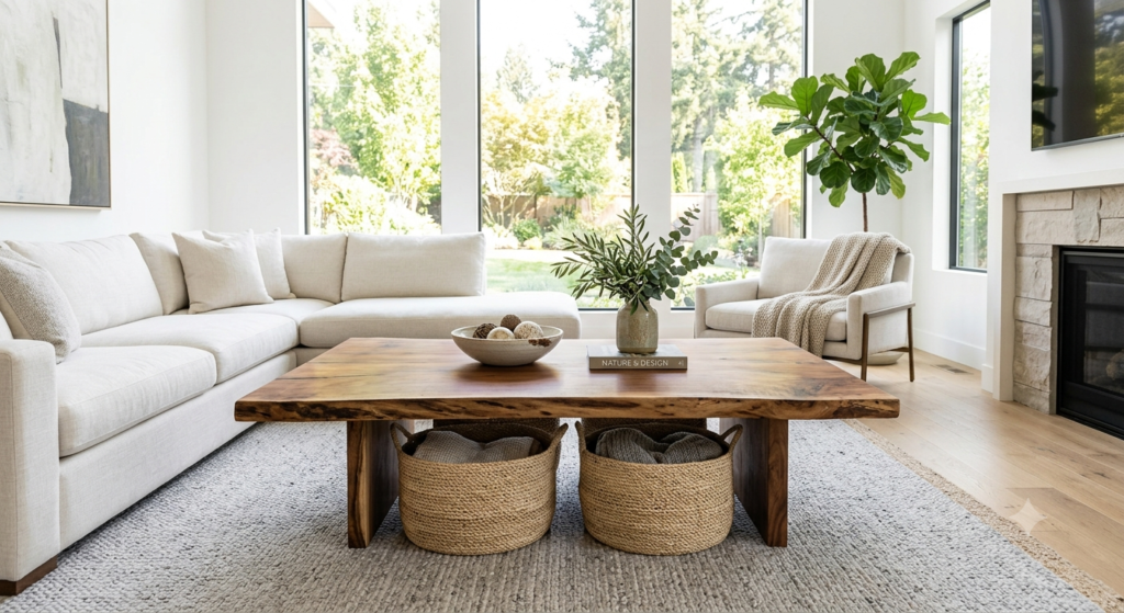Classic Solid Slab Coffee Table