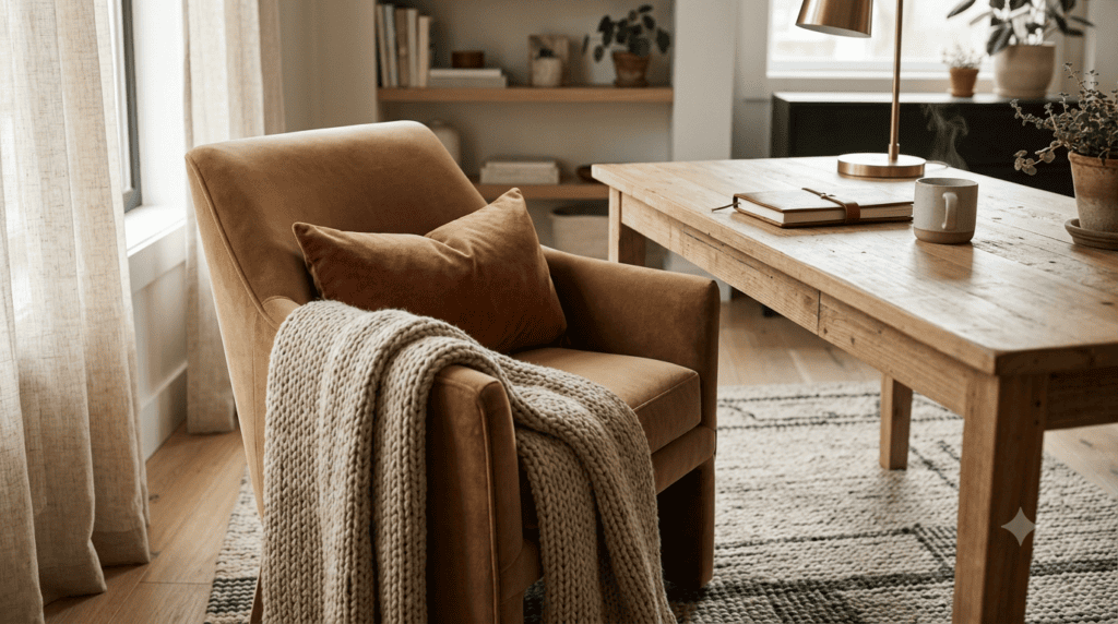 Cozy office space ideas 4