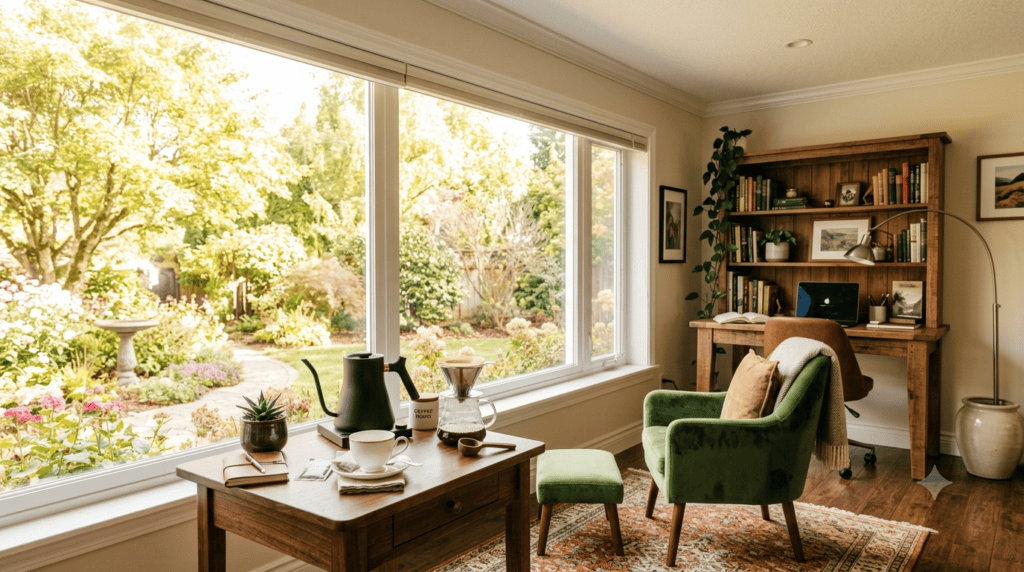 Cozy office space ideas 10