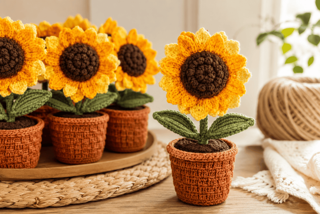 Crochet Flowers for Home Decor