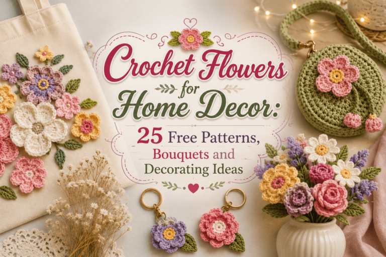 Crochet Flowers for Home Decor