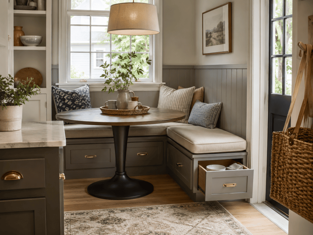 Moody Breakfast Nook Ideas5