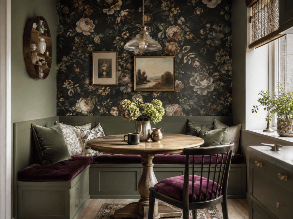 Moody Breakfast Nook Ideas6