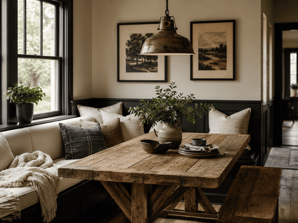 Moody Breakfast Nook Ideas7