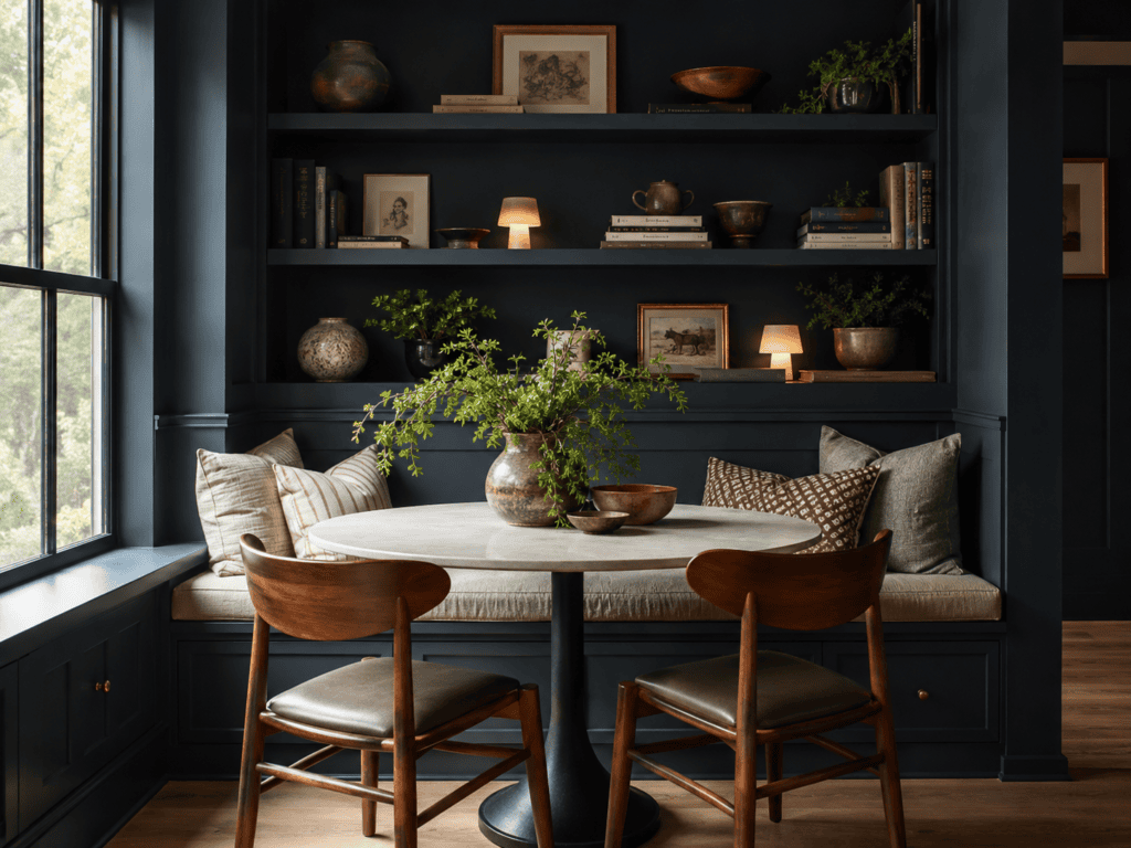 Moody Breakfast Nook Ideas9