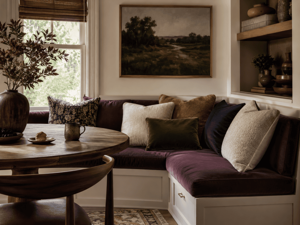 Moody Breakfast Nook Ideas14