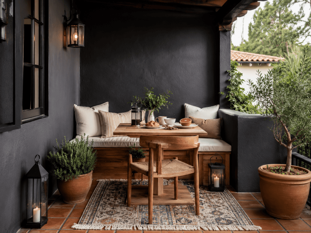 Moody Breakfast Nook Ideas15