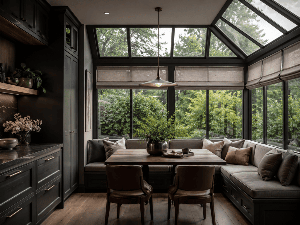 Moody Breakfast Nook Ideas16
