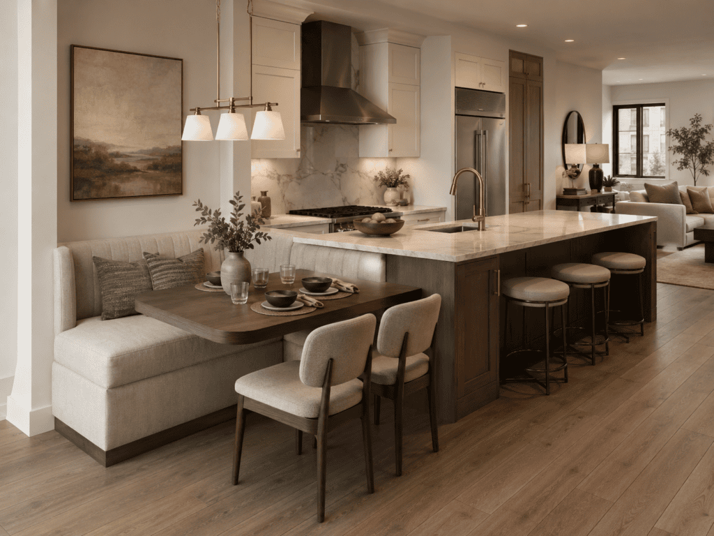 Moody Breakfast Nook Ideas17