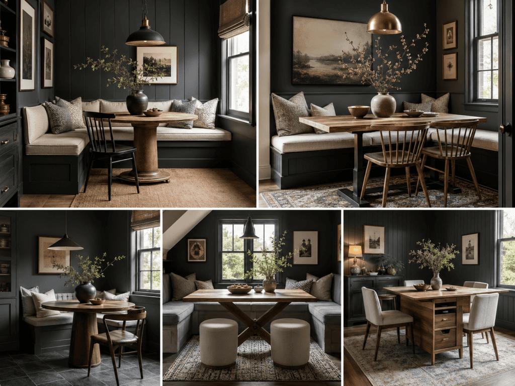 Moody Breakfast Nook Ideas18