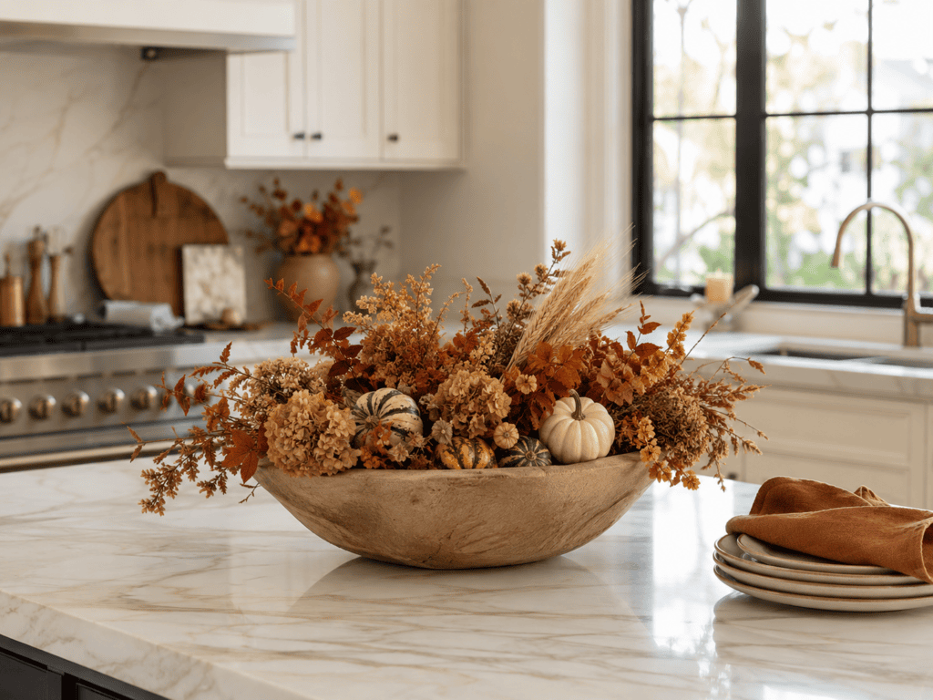Fall Kitchen Island Decor