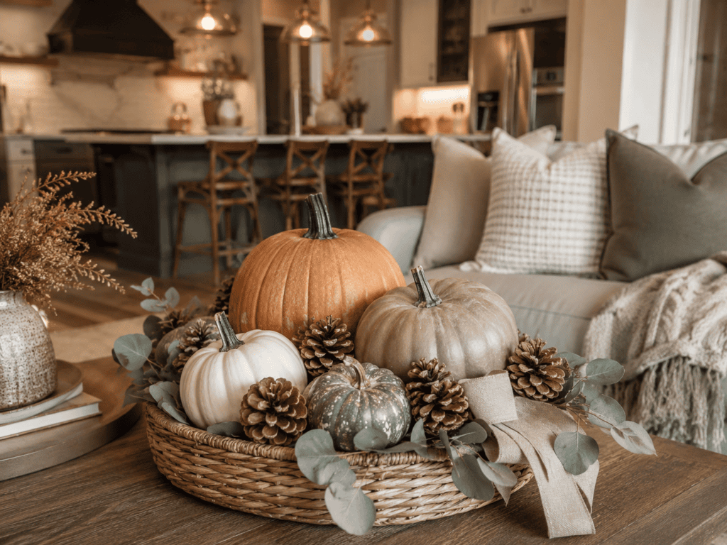 Fall Kitchen Island Decor1