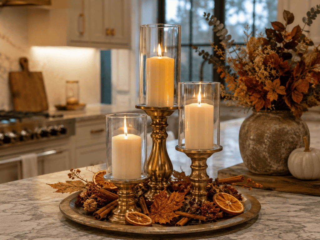 Fall Kitchen Island Decor2