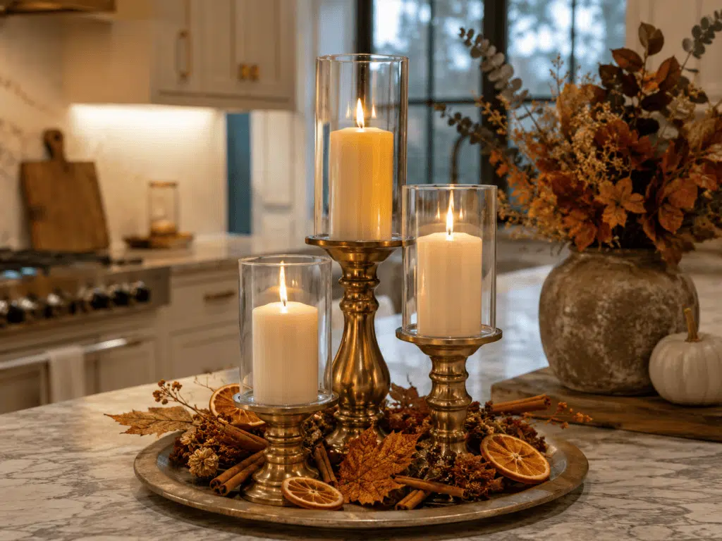 Fall Kitchen Island Decor2