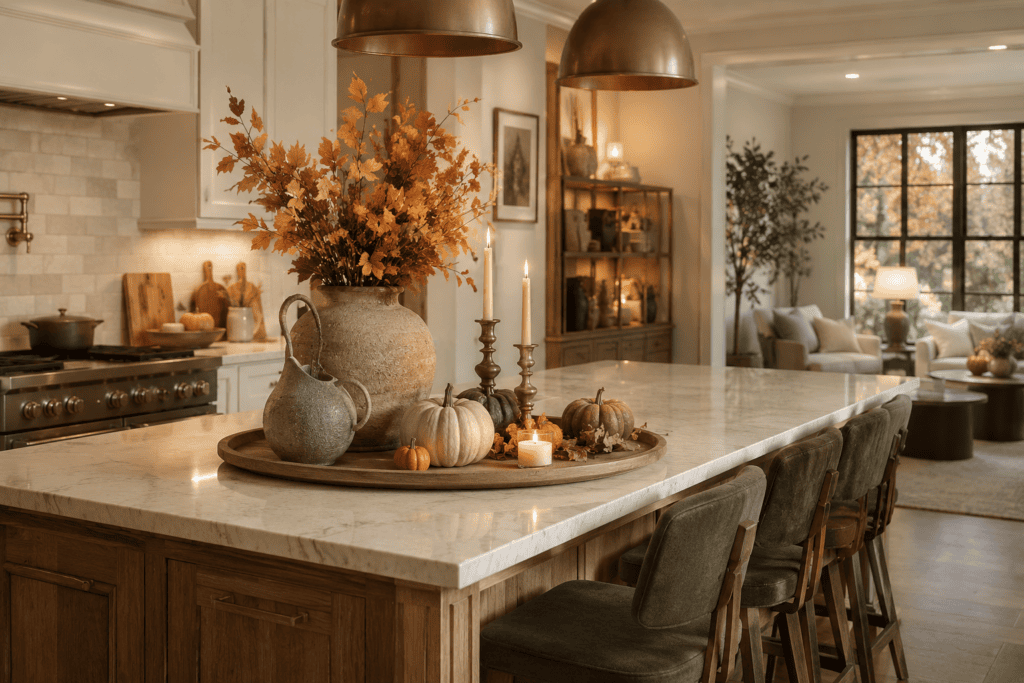 Fall Kitchen Island Decor10
