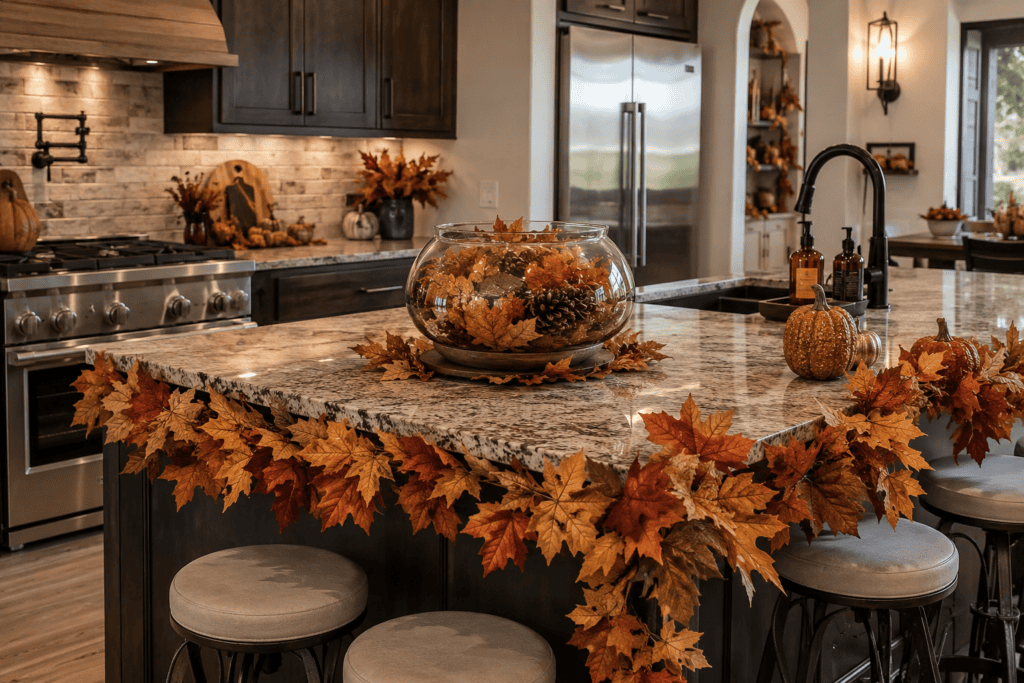Fall Kitchen Island Decor13
