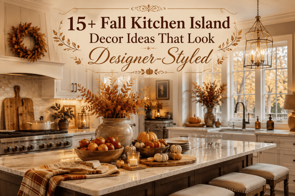Fall Kitchen Island Decor