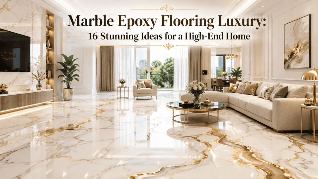 marble epoxy flooring luxury