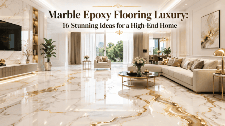 marble epoxy flooring luxury