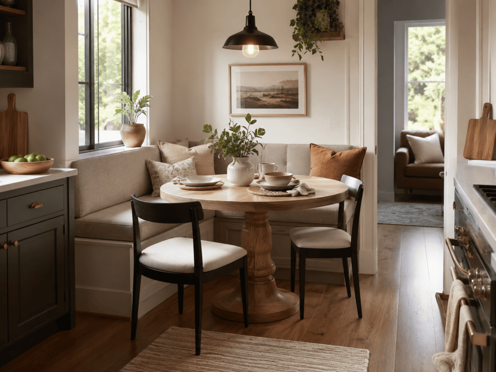 Moody Breakfast Nook Ideas11