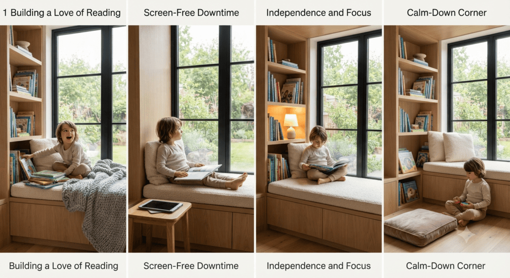 Cozy window reading nook 2
