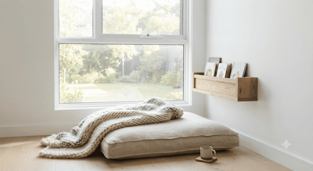 Cozy window reading nook 4
