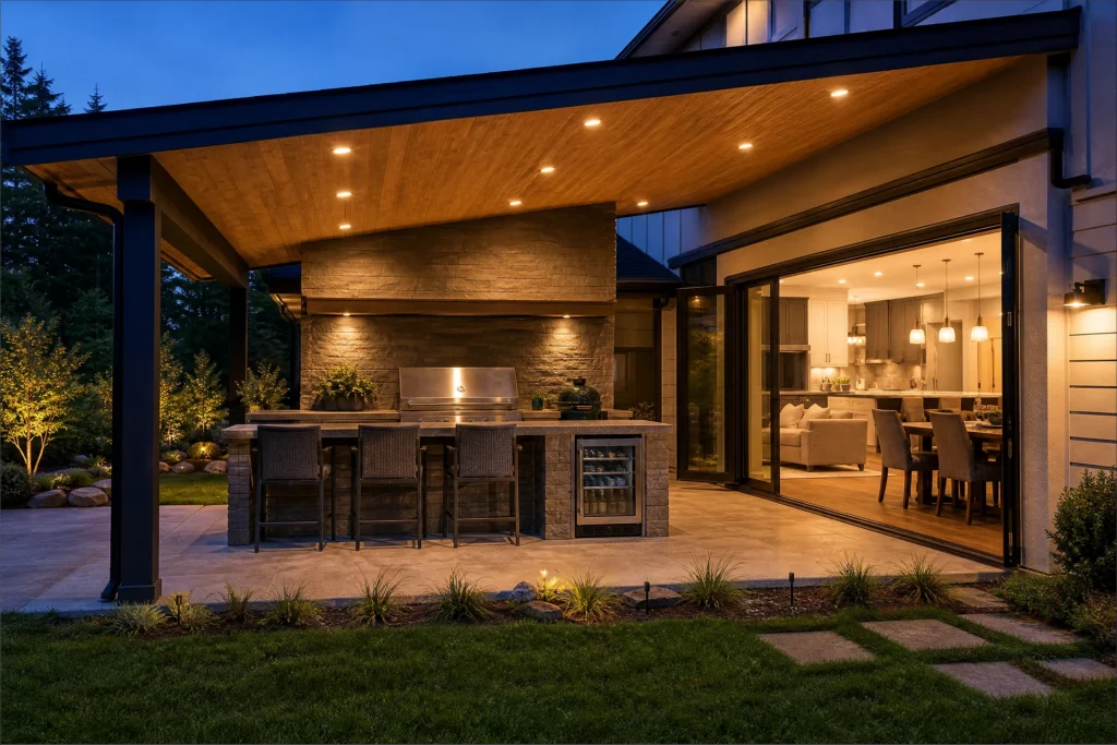 Outdoor Kitchen Under Your Patio Cover
