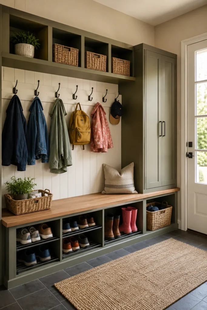 Coat And Shoe Storage