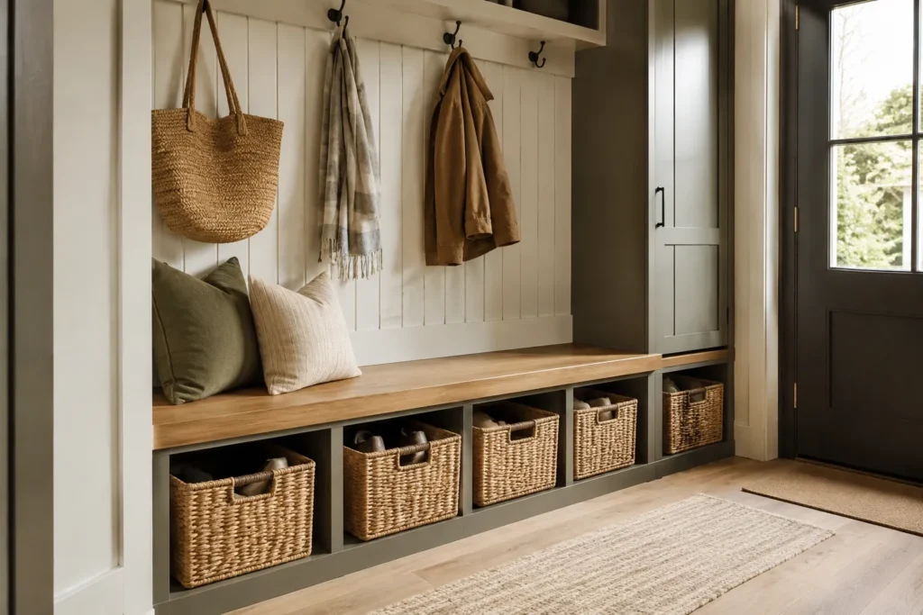 bench and storage ideas