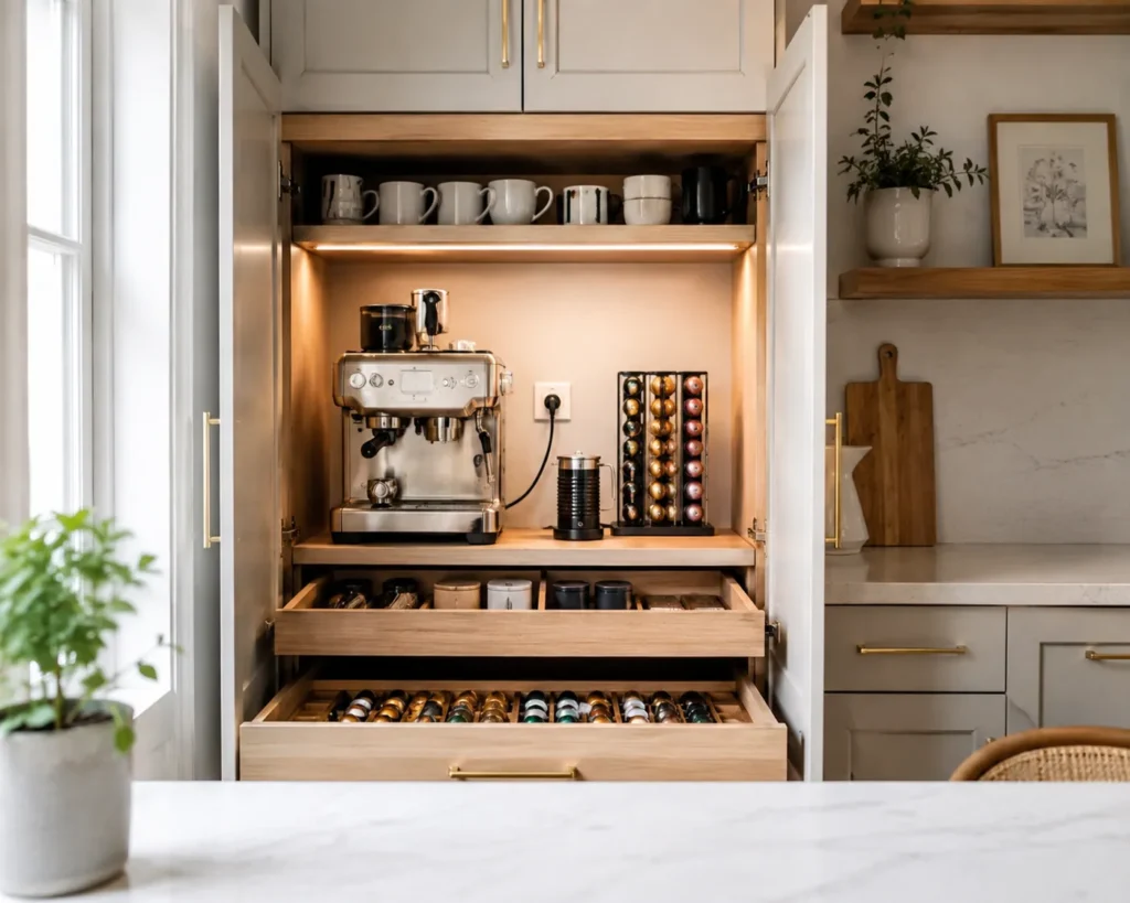 Built In Coffee Bar