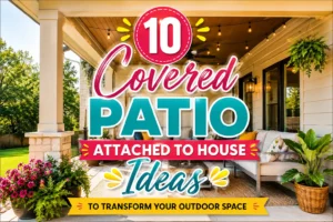 Covered Patio Attached to House