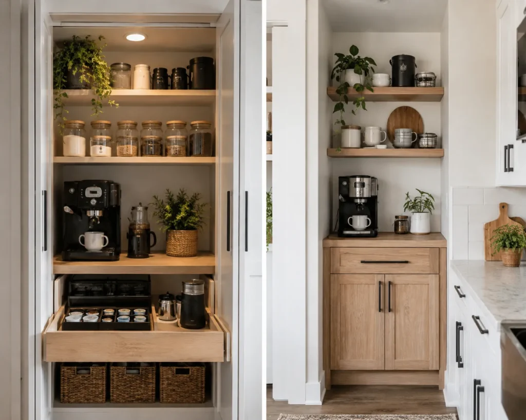 Pantry With Coffee Bar