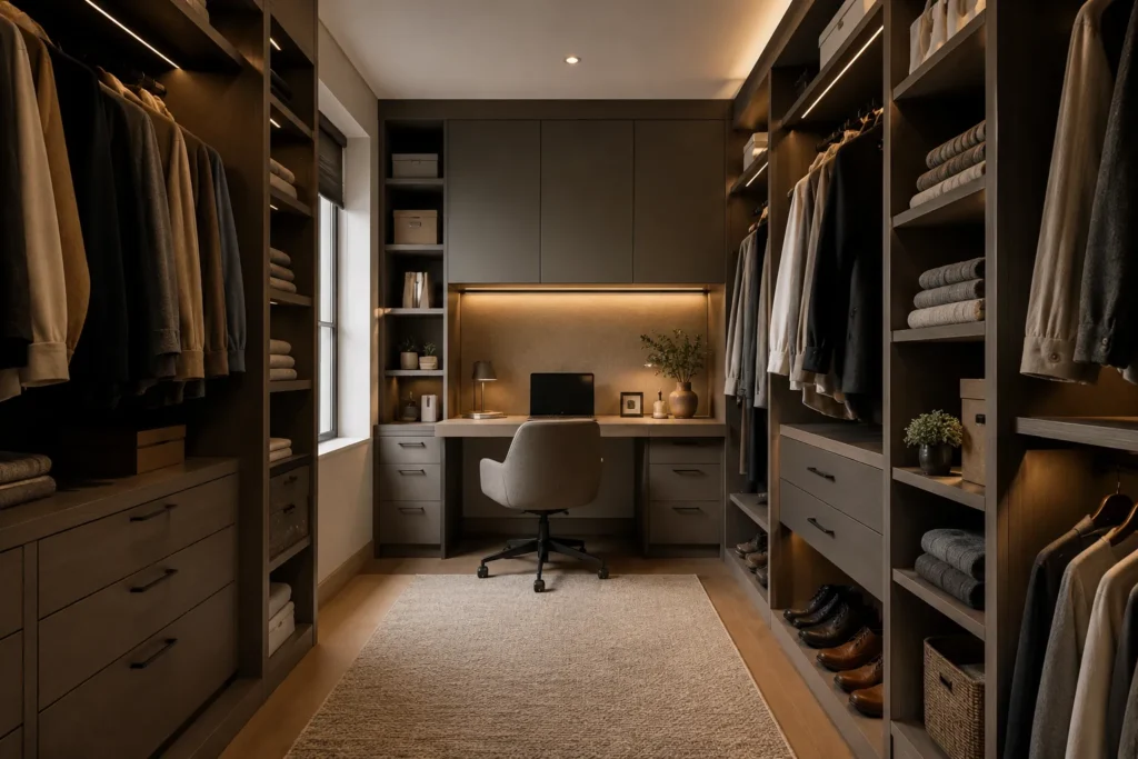 Walk In Closet and Office Combo